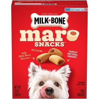 Premios para perros MaroSnacks con sabor a tocino, envase de 40 oz