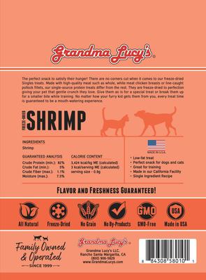 Shrimp Grain-Free Freeze-Dried Dog & Cat Treats, 0.65-oz bag