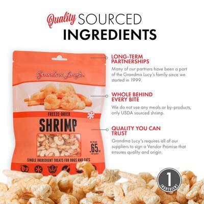 Shrimp Grain-Free Freeze-Dried Dog & Cat Treats, 0.65-oz bag