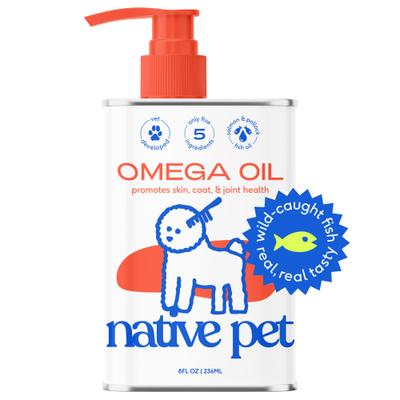Omega-3 Fish Oil & Alaskan Salmon Oil Skin & Coat Health Supplement for Dogs, 16-fl oz bottle