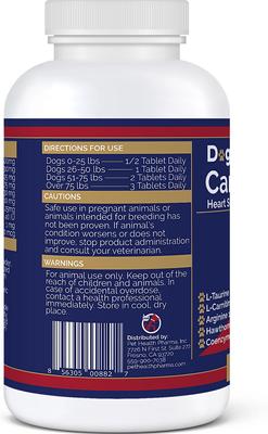 Cardio Heart Health Chicken Flavored Tablets Supplements for Cats & Dogs, 120 count