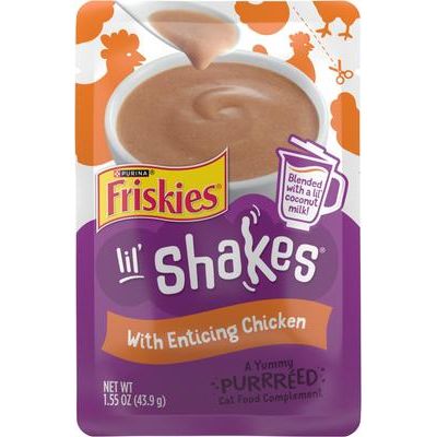 Comida para gatos Lil' Shakes Tantalizing Tuna, bolsa de 1.55 oz, caja de 16