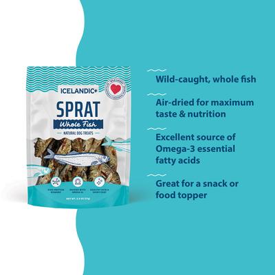 Sprats Whole Fish Dog Treats, 2-oz bag