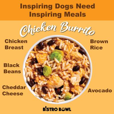 Bistro Bowls Chicken Burrito Flavored Dog Food Topper, 16-oz bag