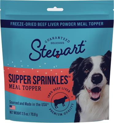 Supper Sprinkles Beef Liver Single Ingredient Dehydrated Dog Food Topper, 2.5-oz bag
