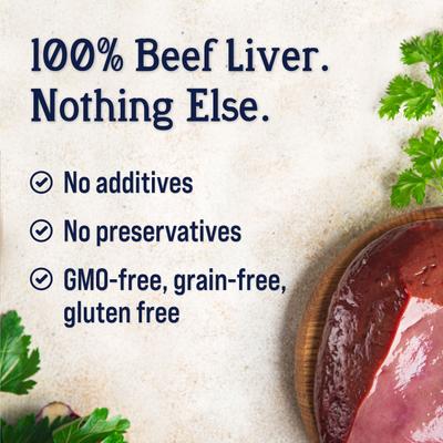 Supper Sprinkles Beef Liver Single Ingredient Dehydrated Dog Food Topper, 2.5-oz bag