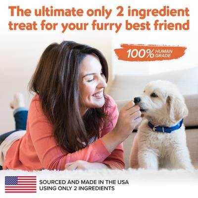 Barkin' Burger Wild Alaskan Salmon Dehydrated Dog Treats, 5-oz bag