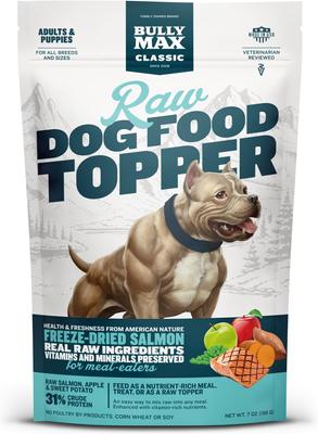 Salmon High Protein Freeze-Dried Raw Dog Food Topper, 7-oz pouch