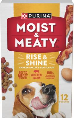 Rise & Shine Awaken Bacon & Egg Flavor Dry Dog Food, 6-oz pouch, case of 12