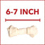 Beefhide 6 to 7-inch Natural Flavored Dog Bones, 10 count