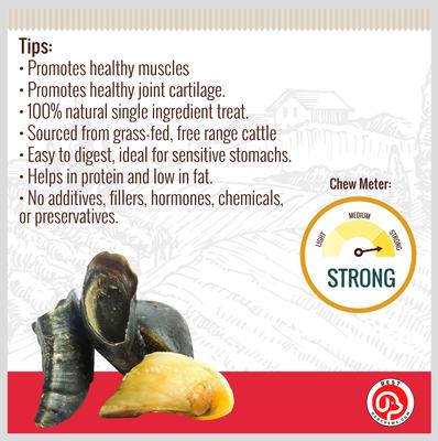 Treats Cow Hooves Dog Treats, 6 count