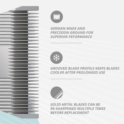 #10 Wide Prime Series Pet Grooming Blade Set, Chrome