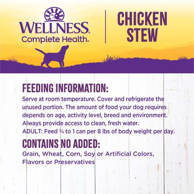 Chicken Stew with Peas & Carrots Grain-Free Natural Canned Dog Food, 12.5-oz, case of 12