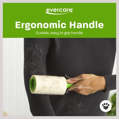 Extreme Stick Ergo Grip Pet Lint Roller, 70 sheets twin pack