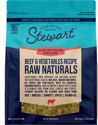 Raw Naturals Beef Limited-Ingredient Adult Freeze-Dried Dog Food, 32-oz bag