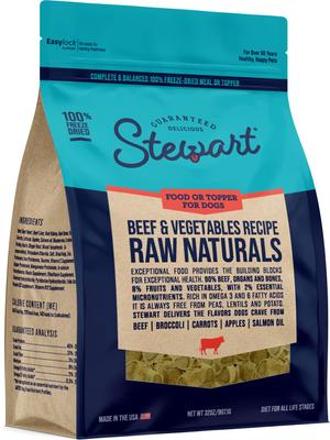 Raw Naturals Beef Limited-Ingredient Adult Freeze-Dried Dog Food, 32-oz bag
