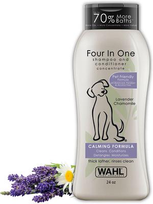 Four In One Calming Dog Shampoo, Lavender Scent, 24-fl oz bottle
