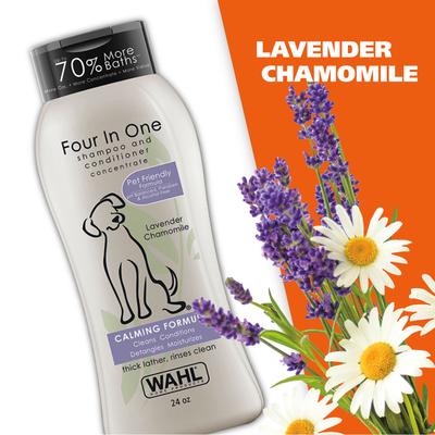 Four In One Calming Dog Shampoo, Lavender Scent, 24-fl oz bottle