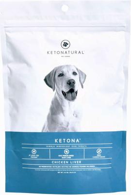 Ketona Single Ingredient Chicken Liver Flavor Freeze-Dried Dog Treats, 2-oz bag