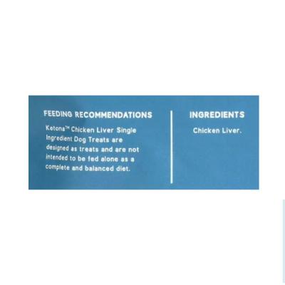 Ketona Single Ingredient Chicken Liver Flavor Freeze-Dried Dog Treats, 2-oz bag