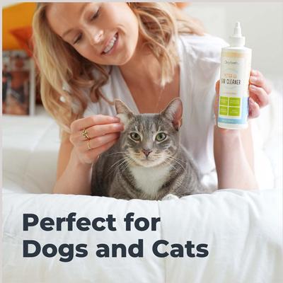 Advanced Sensitive & Sting Free Cat & Dog Ear Cleaning Solution, 8-fl oz bottle