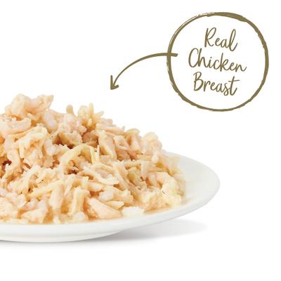 Comida húmeda para gatos Chicken Bits in Broth, 2.47 oz, caja de 12