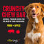 Crunchy Pork + Apple Chew Bars Dog Treats, 12 count