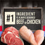 Comida húmeda para perros Backcountry Grain-Free Real Beef & Chicken Dinner, paquete variado, lata de 12.7 oz, caja de 12