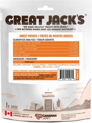 Air Dried Sweet Potato Chews Dog Treats, 5-oz bag