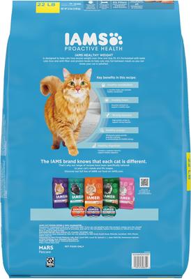 Proactive Health Healthy Weight Chicken Flavor Adult Dry Cat Food, 22-lb bag