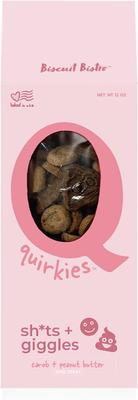 Quirkies Peanut Butter & Carob Dog Treat, 12-oz bag