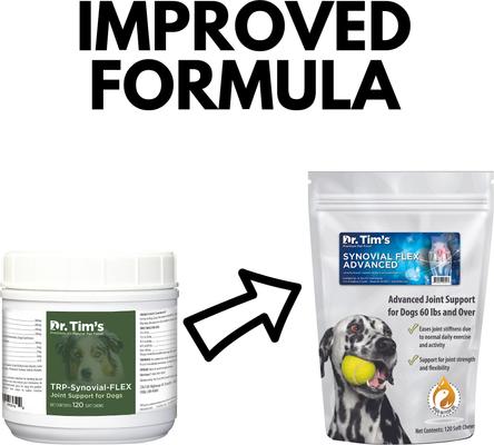 Synovial Flex Advanced Regular Chicken Flavor Joint Mobility Dog Supplement, 120 count