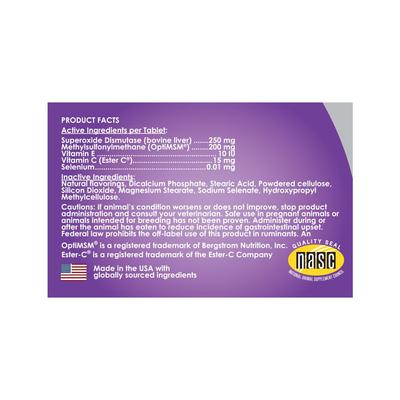 Antioxidant Tablet Supplement for Dogs, 100 count