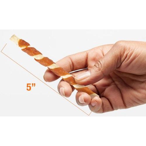 Palitos masticables para perros de triple sabor envueltos en pollo, piel de cerdo y piel de res, 10 unidades