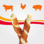 Chicken Wrapped Triple Flavor Munchy Sticks Chicken, Pork Hide & Beef Hide Dog Treat Chews, 10 count
