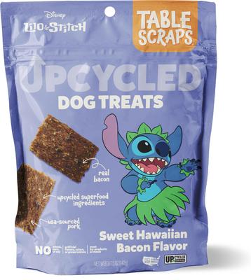 Premios reciclados para perros Stitch con sabor a tocino hawaiano dulce, bolsa de 5 oz
