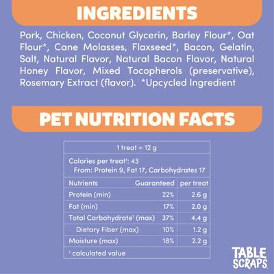 Stitch Sweet Hawaiian Bacon Flavor Upcycled Dog Treats, 5-oz bag