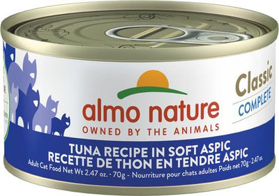 Classic Complete Grain-Free Tuna Recipe in Soft Aspic Cat Food, 2.47-oz, case of 12