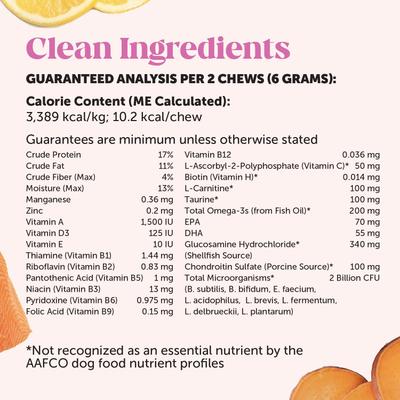 MultiVitamin Max-Strength Smoked Salmon Flavored Glucosamine Vitamins for Dogs, 90 count
