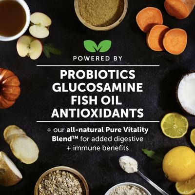 MultiVitamin Max-Strength Smoked Salmon Flavored Glucosamine Vitamins for Dogs, 90 count