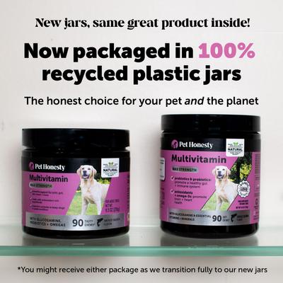 MultiVitamin Max-Strength Smoked Salmon Flavored Glucosamine Vitamins for Dogs, 90 count