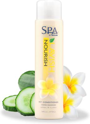Spa Nourish Dog & Cat Conditioner, Fresh Plumeria Scent, 16-fl oz bottle