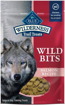 Wilderness Trail Treats Wild Bits Salmon Recipe Grain-Free Dog Training Treats, 4-oz bag