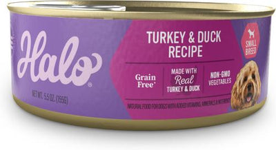 Turkey & Duck Recipe Grain-Free Small Breed Canned Dog Food, 5.5-oz, case of 12