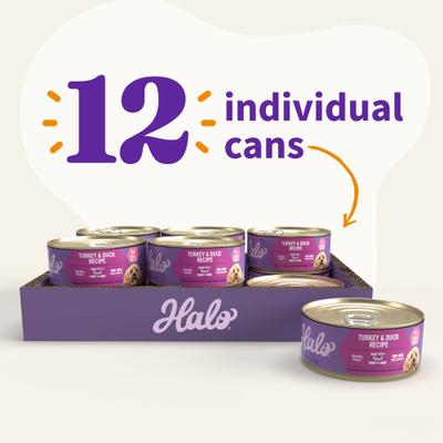 Turkey & Duck Recipe Grain-Free Small Breed Canned Dog Food, 5.5-oz, case of 12