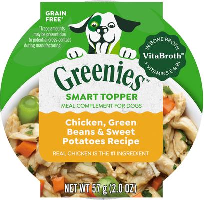 Smart Topper Chicken, Beef, Sweet Potatoes, Potatoes & Spinach Recipe Grain-Free Wet Dog Food Topper, 2-oz tray, case of 10