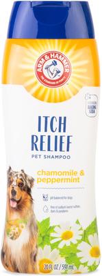 Champú para perros con manzanilla y menta para aliviar la picazón, botella de 20 onzas líquidas