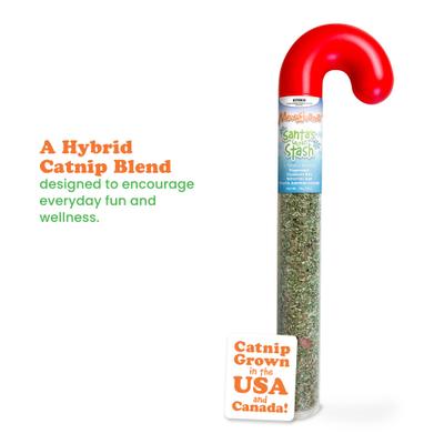 Santa's Secret Stash Peppermint, Cranberry, Silvervine Blend Catnip, 20-g tube