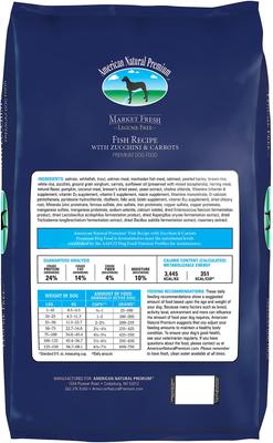 Market Fresh Fish Recipe with Zucchini & Carrots Dry Dog Food, 30-lb bag