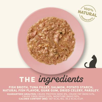Tuna Fillet & Salmon Recipe in Gravy Wet Cat Food, 2.12-oz cup, case of 10